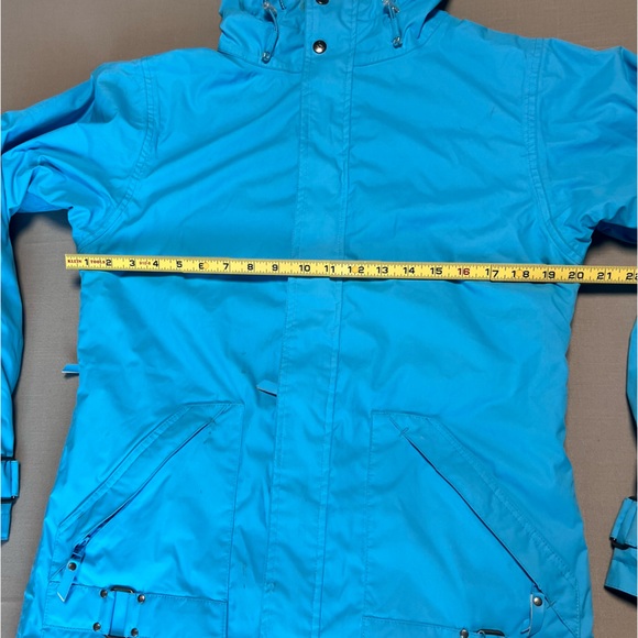 Betty Rides Women’s Snowboard Jacket Blue Hooded Insulated Snow Ski Coat Size M - Picture 7 of 16